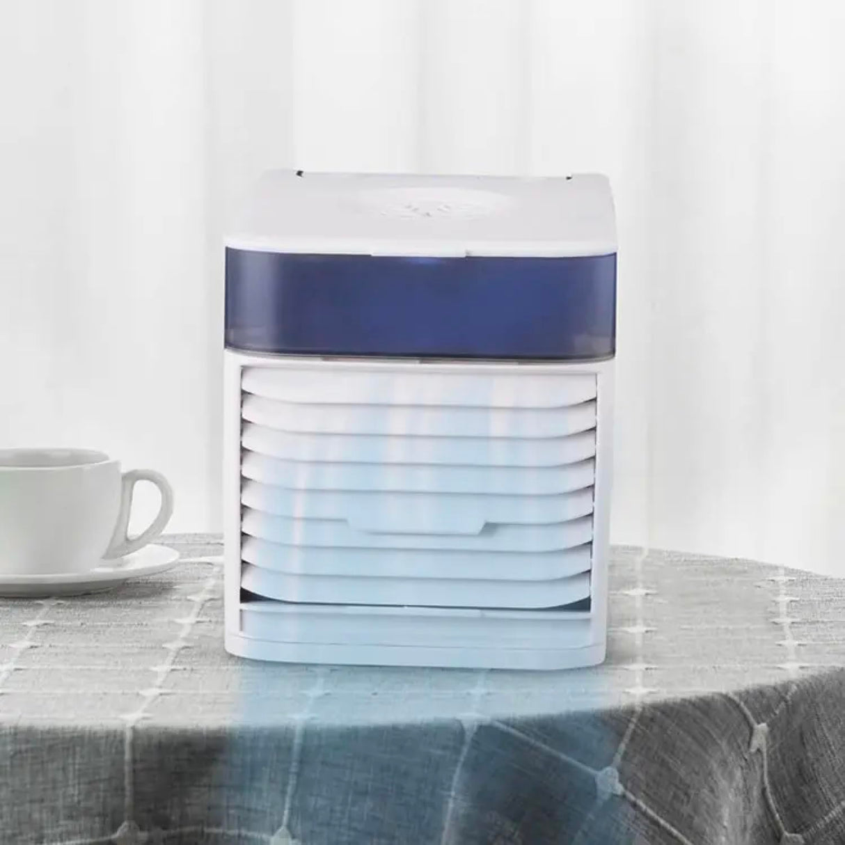 Portable Air Conditioners Fan, USB Personal Mini Air Cooler, Air Conditioner with LED Light, Personal Mini Evaporative Cooler for Office Small Room Car