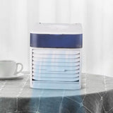Portable Air Conditioners Fan, USB Personal Mini Air Cooler, Air Conditioner with LED Light, Personal Mini Evaporative Cooler for Office Small Room Car