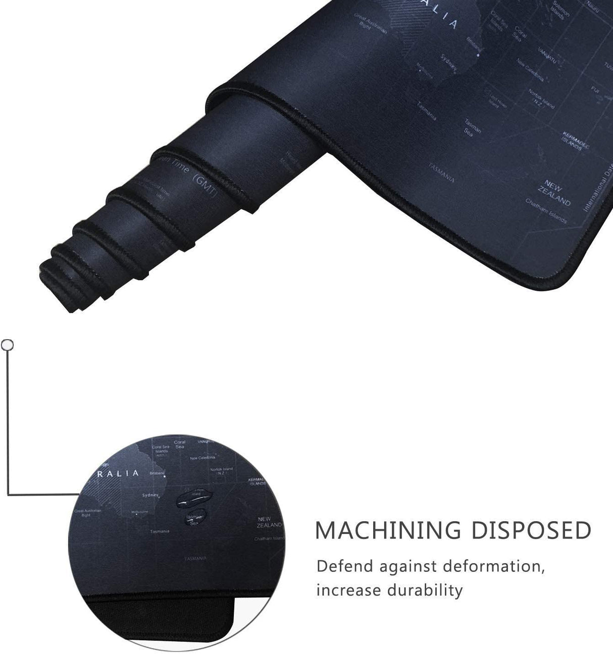 Mouse Pad, JRINTL Extended Gaming Mouse Pad Large Size 800x300mm Ergonomic Multipurpose Comfortable Anti-Fray Stitched Edges Mouse pad Desk Mat for Gamer Computer PC Keyboard and Mouse