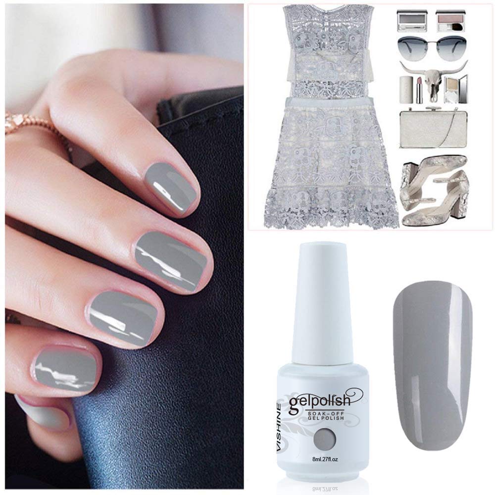 Vishine Gel Nail Polish Starter Kit with 48W SUNOne UV LED Nail Lamp Speed Dryer Manicure Tools 6 Pretty Colors Gel Polish Base and Top Coat 