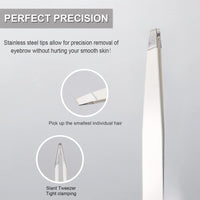 4-Piece Eyebrow Grooming Kit – Razors, Scissors & Tweezers