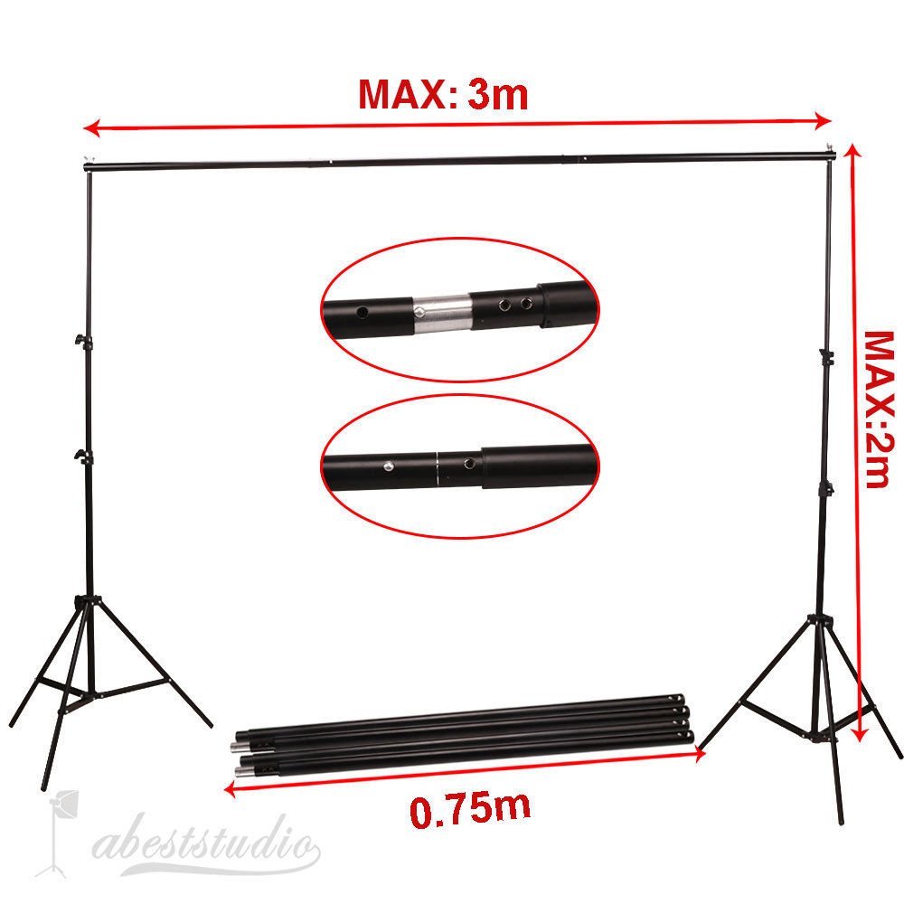 Complete Softbox, Umbrella & 4-Backdrop Studio Kit