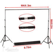 Complete Softbox, Umbrella & 4-Backdrop Studio Kit