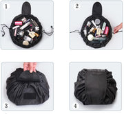 68 × 57 cm Black Drawstring Makeup & Toiletry Bag