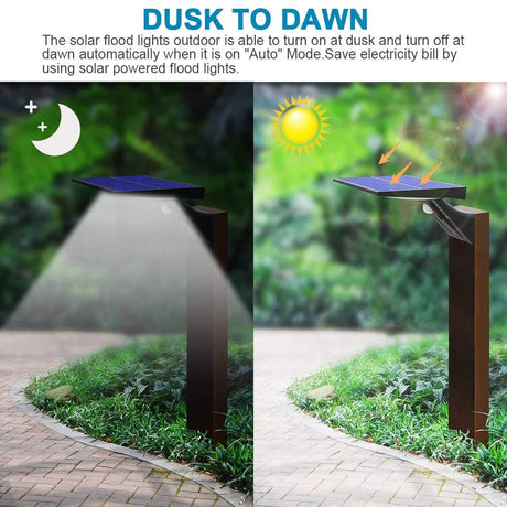 Solar Flood Lights Outdoor Motion Sensor