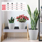 Garden Resin Planter Sandstone Touch Set of 3