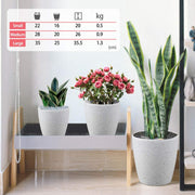Garden Resin Planter Sandstone Touch Set of 3