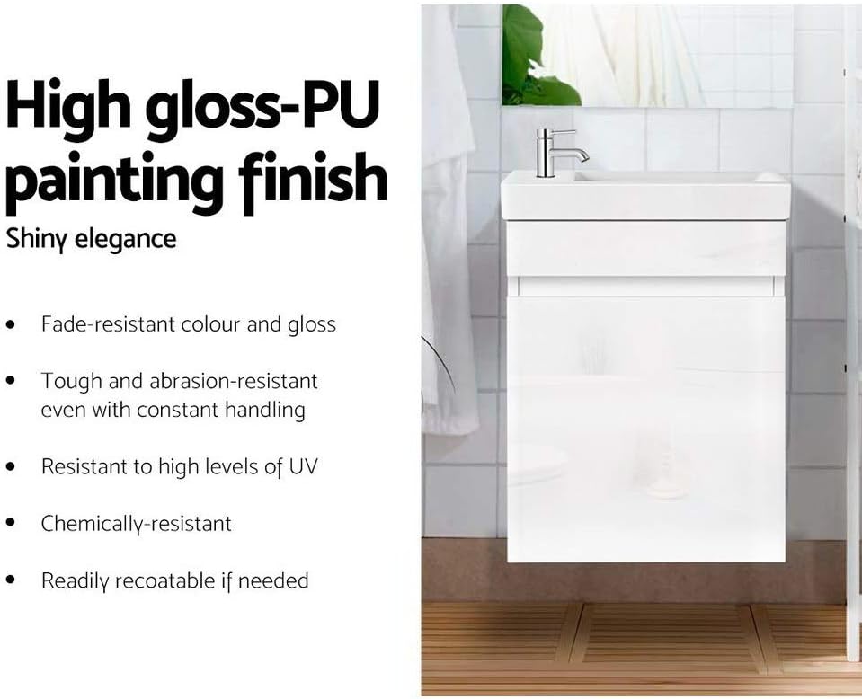 40 cm Wall-Hung Bathroom Vanity with Ceramic Basin