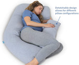 Pregnancy Pillow (with Travel/Storage Bag) U-Shape Full Body Pillow Maternity Support Detachable Extension