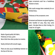 DIY Felt Christmas Tree with 30 Detachable Ornaments