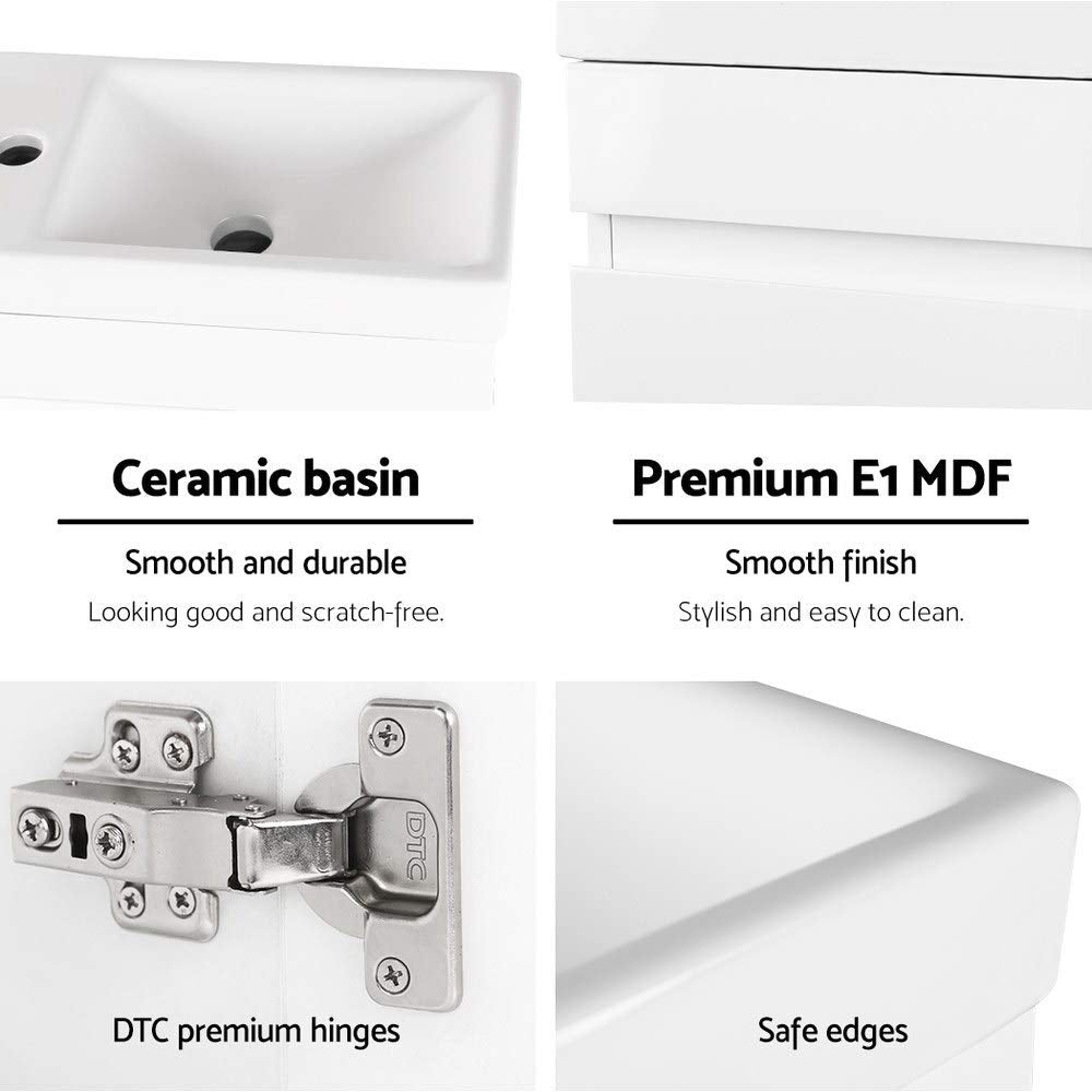 40 cm Wall-Hung Bathroom Vanity with Ceramic Basin