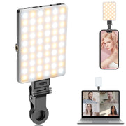 Rechargeable 60-LED Selfie & Video Light – Clip Mount