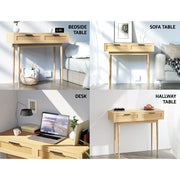 Natural Rattan Console Table