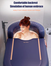 160 cm Inflatable Adult Bathtub with Wireless Pump – Orange