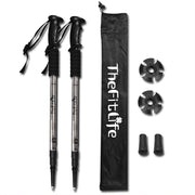 2-Pack Adjustable Anti-Shock Aluminium Trekking Poles