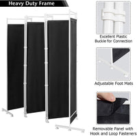 300 × 180 cm 6-Panel Folding Fabric Room Divider – 2 Colours