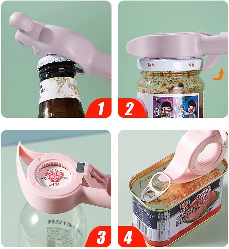 4-in-1 Jar, Bottle & Ring-Pull Openers – 2 Pack