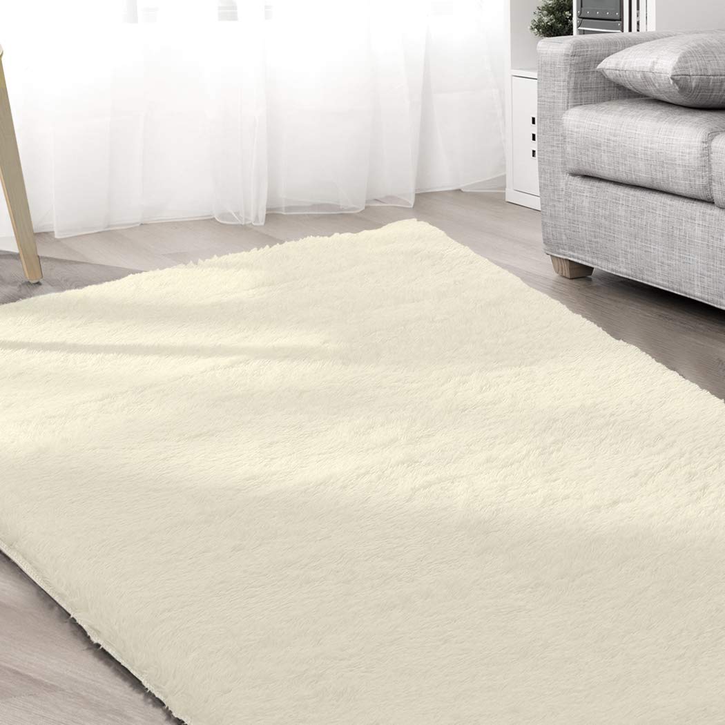 160 × 230 cm Cream Marlow Shag Area Rug