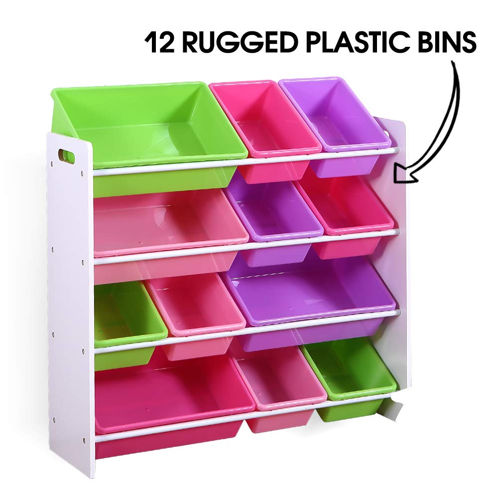 Kids Toy Box Bookshelf Organiser