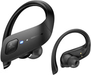 Axloie Wireless Earbuds, Bluetooth 5.0 Headphones True Wireless Premium Deep Bass IPX7 Waterproof 35H Playtime in-Ear TWS Stereo Earphones with Charging Case for Sport Running Gym Workout (BlackUpgraded)