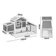 Chicken Coop Rabbit Hutch Large Wooden Pet House
