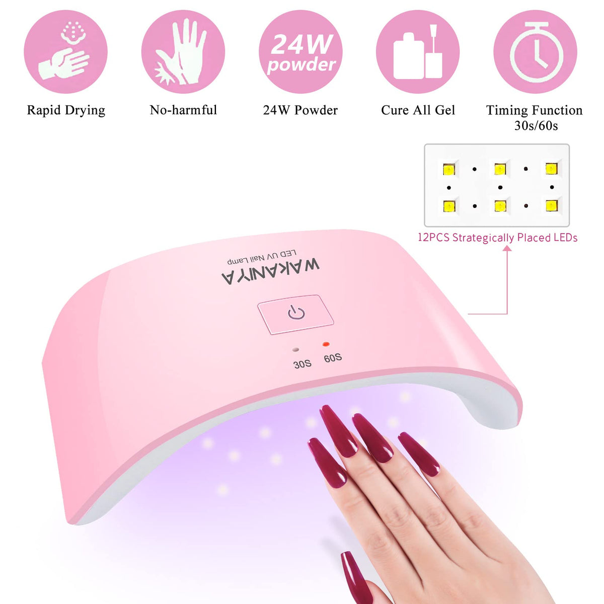 Poly Gel Nail Kit with Lamp, Warm Colors Quick Nail Extension Enhancement Gel Professional Poly Gel Kit for Starters and Technician DIY French Ombre Nails