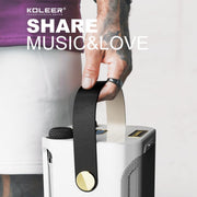 YueME Compact Karaoke Speaker with 2 Wireless Microphones