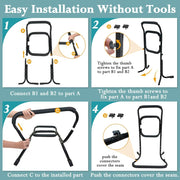 Chair Lift Assist Devices For Seniors Bed Side Rails For Elderly Adults Sit To Stand Lift Standing Aids Supports Grab Bar Help Patient Stand Up & Mobility In Front Of The Couch, Recliner Chair, Toilet