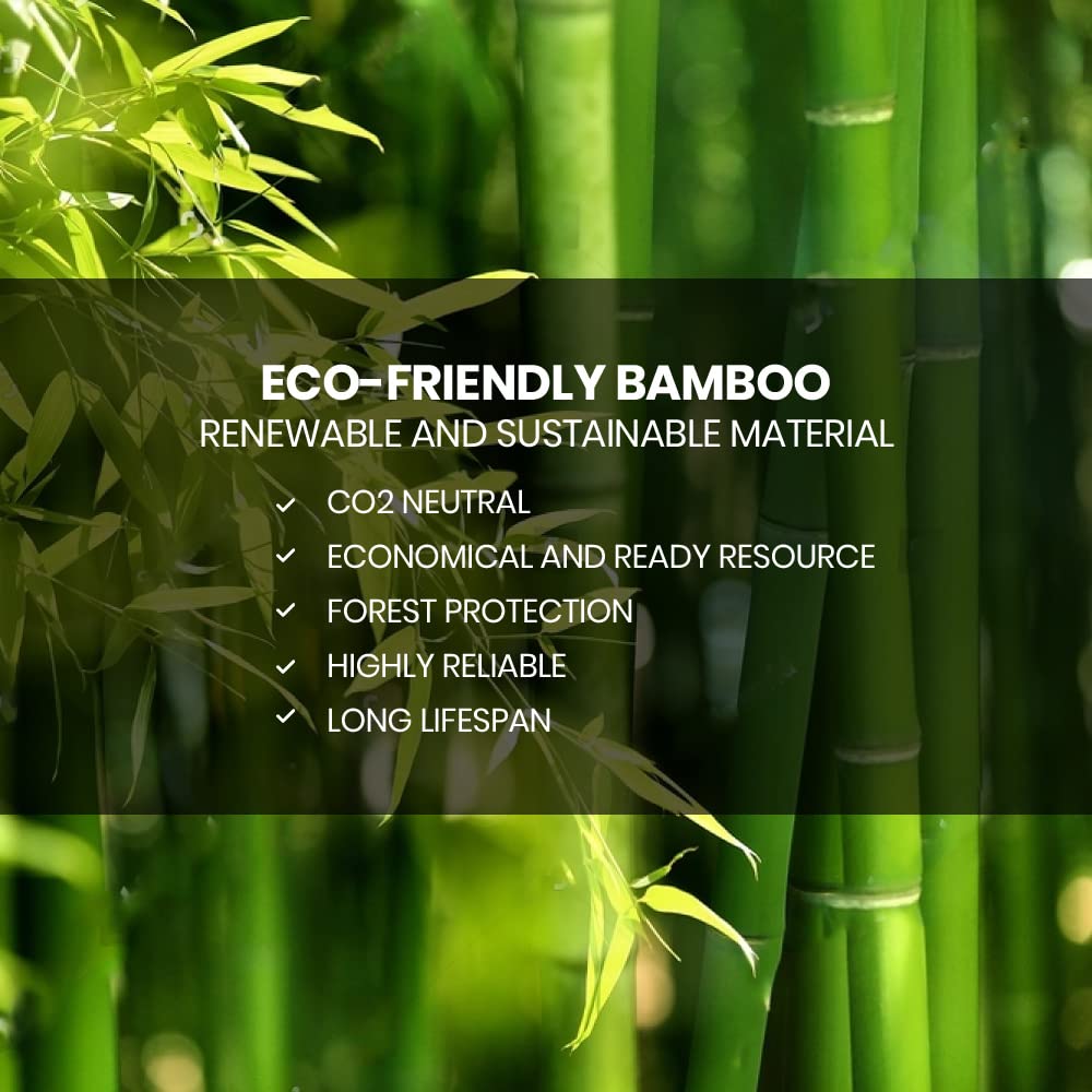 Bamboo Garment Rack with Hanging Rail & Storage Shelves