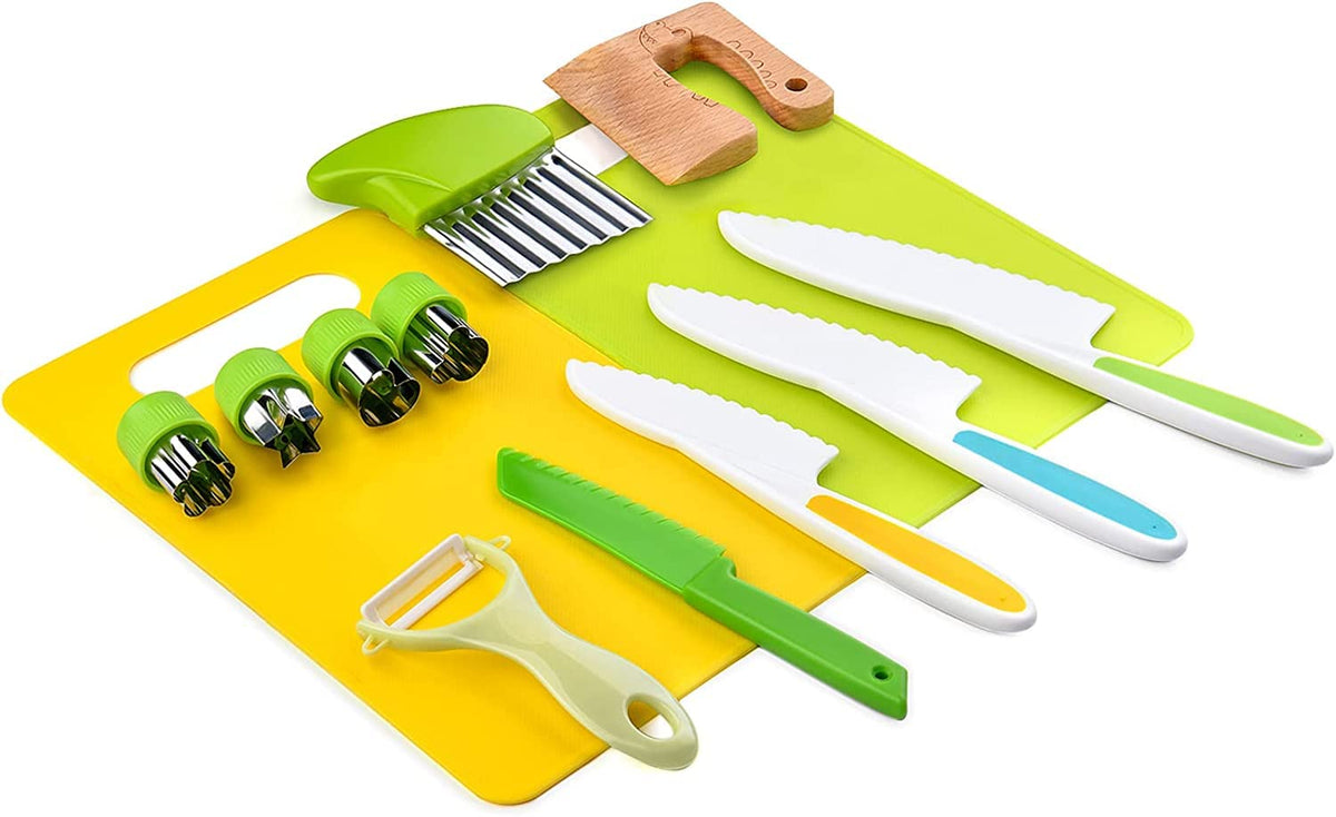 13-Piece Children’s Kitchen Tool Set for Supervised Cooking