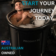 Large Portable Ice Bath Tub with Lid & Thermometer