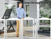 6-Panel White Pet Playpen for Small Animals