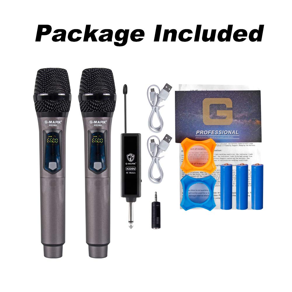 G-MARK X220U Rechargeable UHF Wireless Microphone