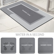 80 × 50 cm Quick-Dry Absorbent Bathroom Mat