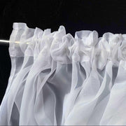 140 × 213 cm White Sheer Curtains – Set of 2