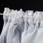 140 × 213 cm White Sheer Curtains – Set of 2