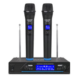 G-MARK G210V Wireless Microphone Set Wireless Microphone Professional 2 Channel Karaoke Microphone for Party Singing in The Church