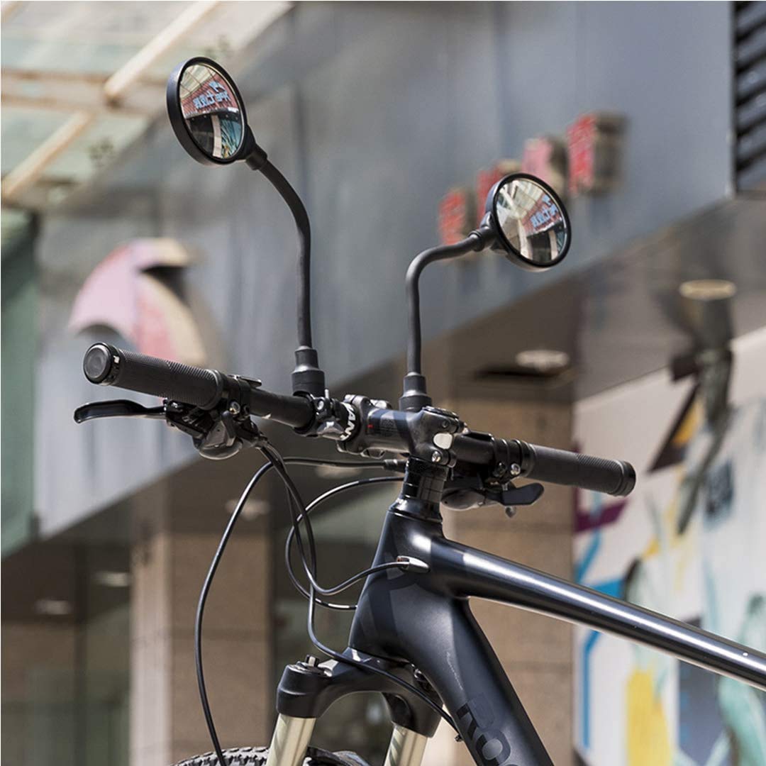 Adjustable Convex Bicycle Handlebar Mirrors – 2 Pack