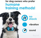 Dogrook Rechargeable Dog Bark Collar - Humane, No Shock Barking Collar w/2 Vibration & Beep Modes
