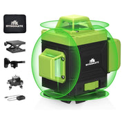 Laser Level, Green Light, 360° 4D 16 Lines, DIY Indoor Home Improvement Project Hand Tools
