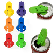 Reusable Beverage-Can Tab Openers & Covers – 6 Pack