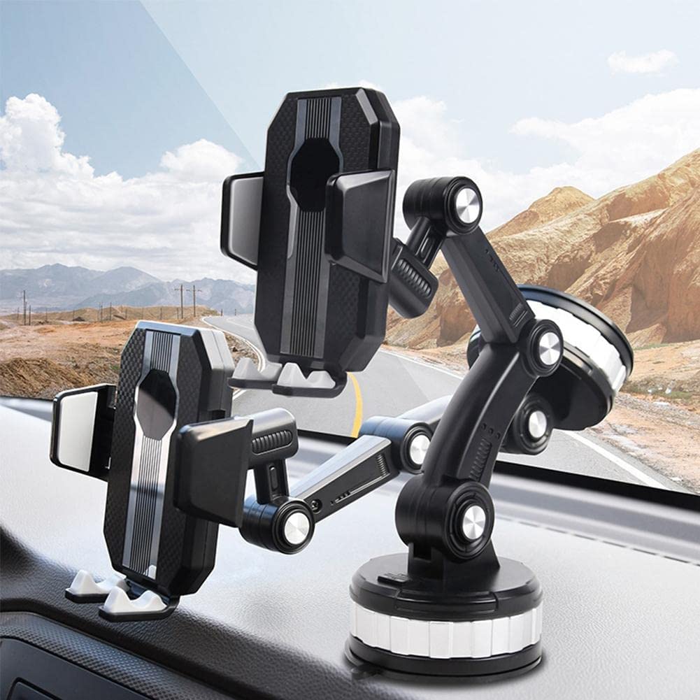 Adjustable Suction Car Phone Mount with Telescopic Arm