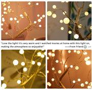Bonsai Tree Light with 36 Pearls LED Adjustable Branch Tree Lamp Decoration Battery/USB Operated Night Light for Bedroom Christmas Party Indoor Decoration (Warm White)