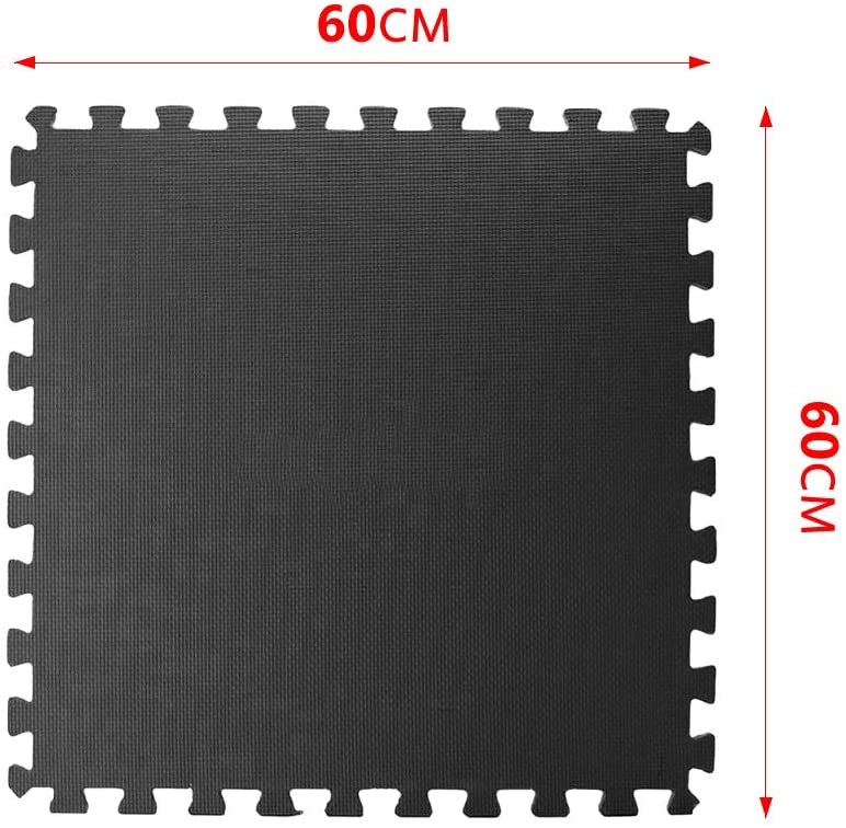 Thick Puzzle Exercise Mat 10mm with EVA Foam Interlocking Tiles
