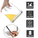 Large Food Storage Containers 8 Pieces - YORUKAU BPA Free Pantry & Kitchen Organization Containers with Black Airtight Lids - Dishwasher Safe - Sugar, Flour, Cereal Container - Plastic Storage Bins