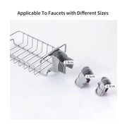 Round-Faucet Stainless-Steel Sink Caddy