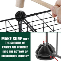 16-Panel Modular Metal Small-Animal Playpen with Door