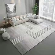 Modern Abstract Washable Short-Pile Area Rug