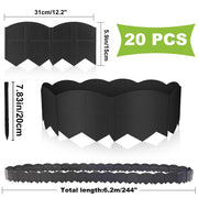 Interlocking Flexible Garden Edging – 20 Pieces