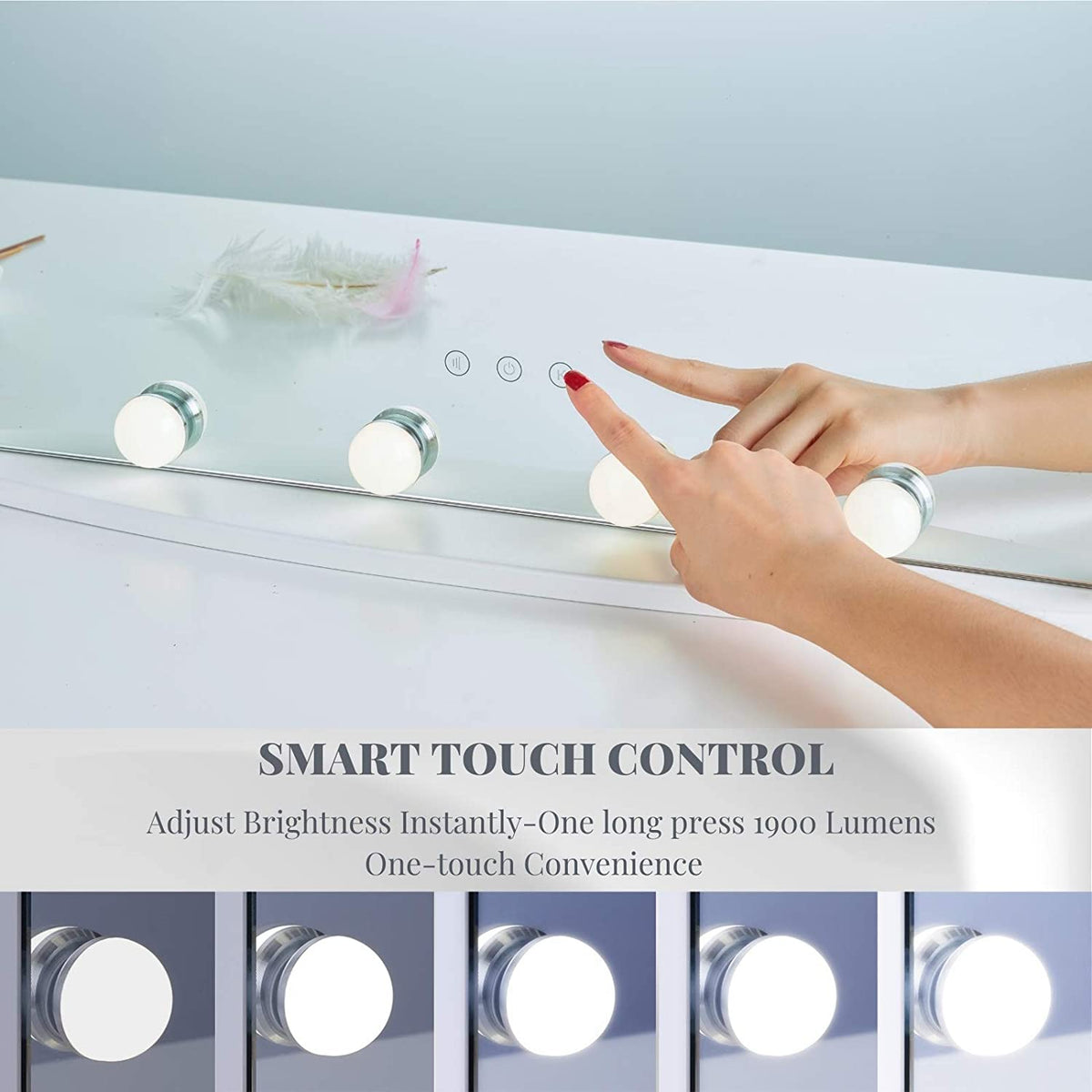 Vanity Tabletop Makeup Hollywood Mirror